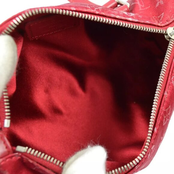 Louis Vuitton Red Monogram Satin Little Papillon - Picture 7 of 9